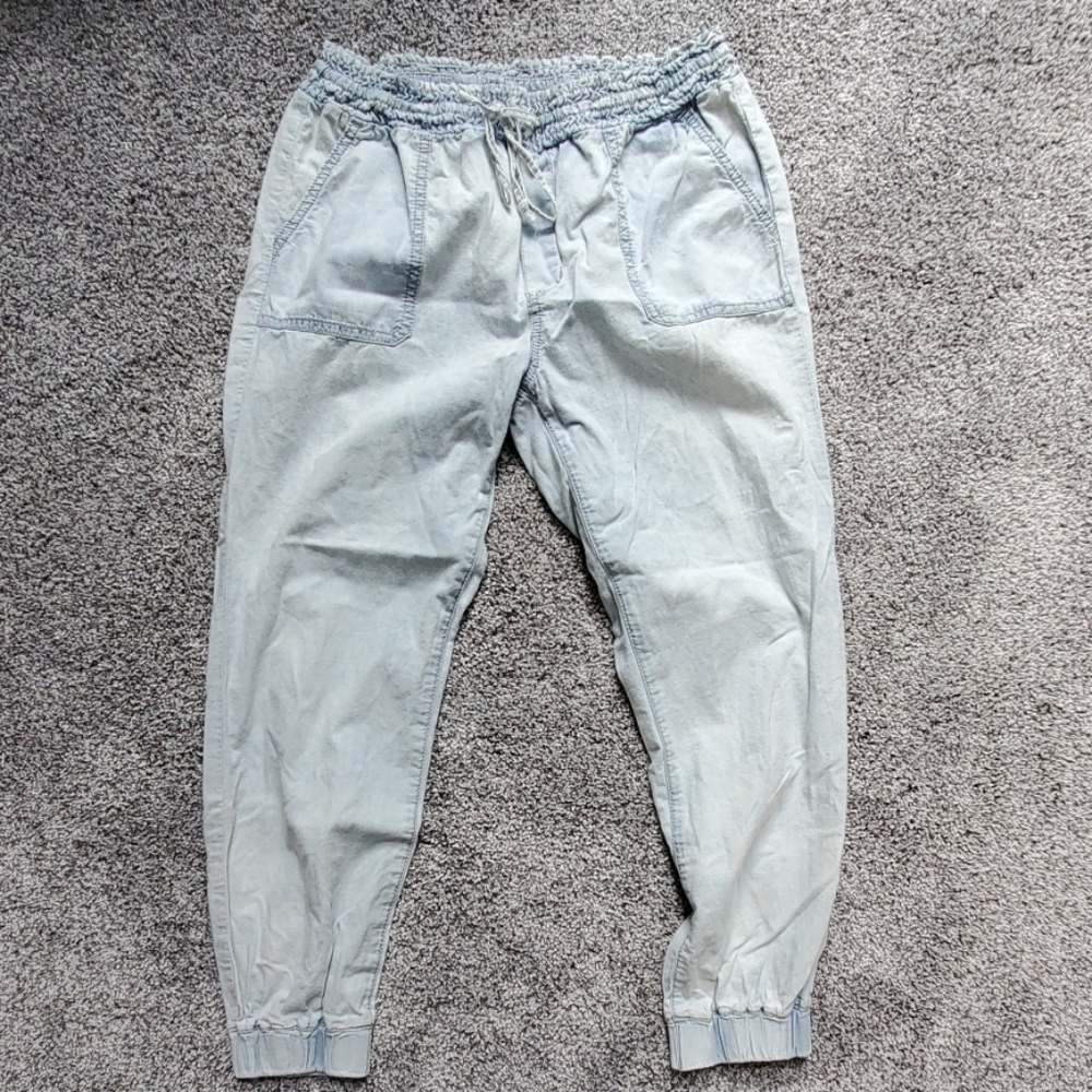 Denim joggers